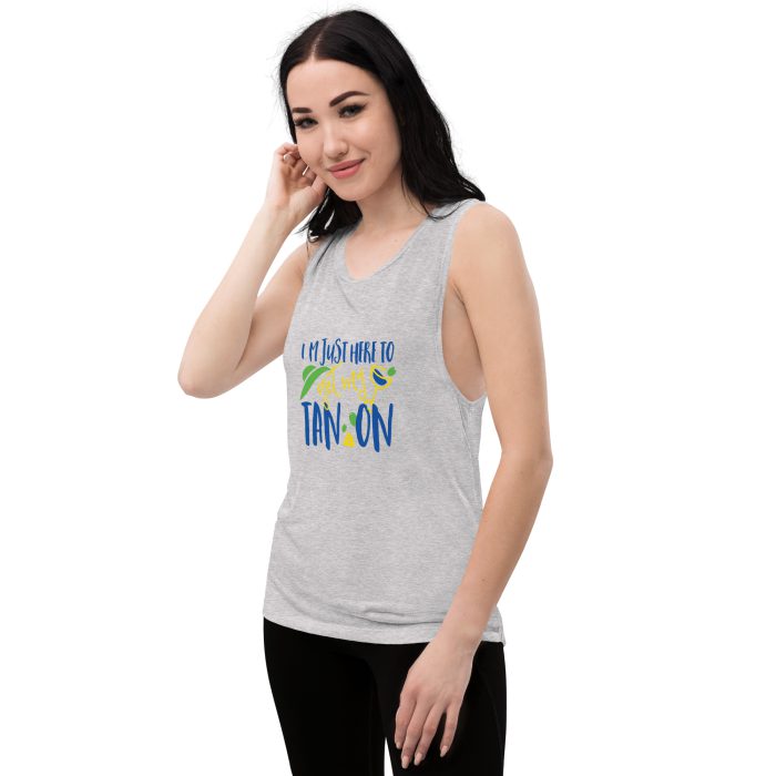 Tan On Design Ladies’ Muscle Tank - Image 12