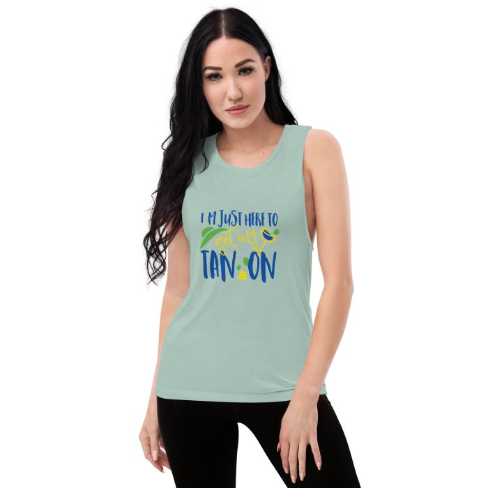 Tan On Design Ladies’ Muscle Tank - Image 14