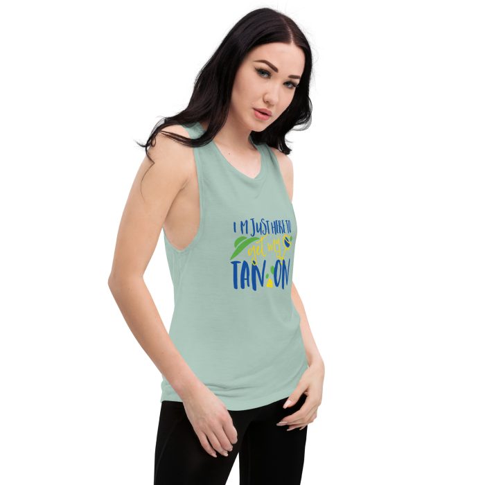 Tan On Design Ladies’ Muscle Tank - Image 16