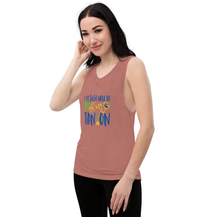 Tan On Design Ladies’ Muscle Tank - Image 6