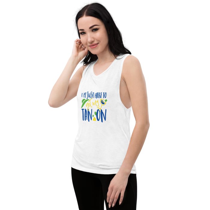 Tan On Design Ladies’ Muscle Tank - Image 17