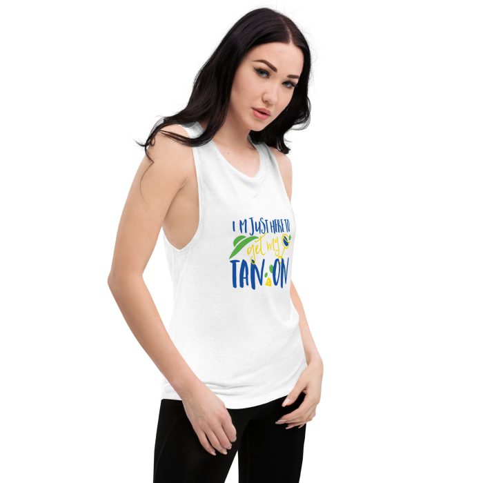 Tan On Design Ladies’ Muscle Tank - Image 18