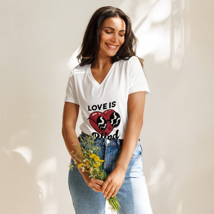 Love is Blind Women’s relaxed v-neck t-shirt