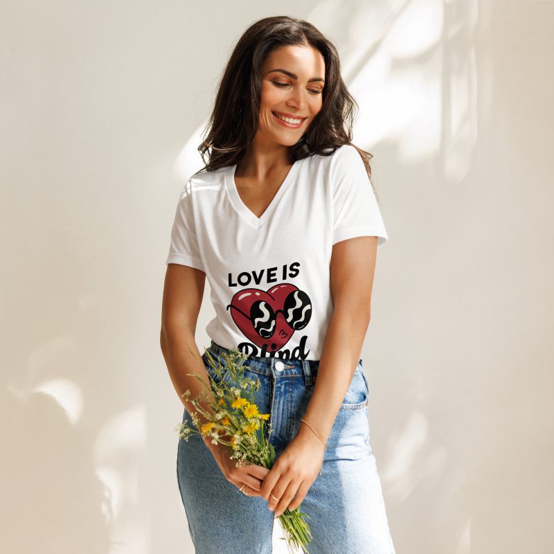 Love is Blind Women’s relaxed v-neck t-shirt