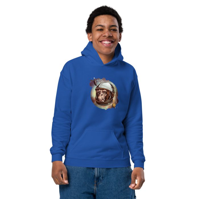 Space Chimp Youth heavy blend hoodie - Image 2