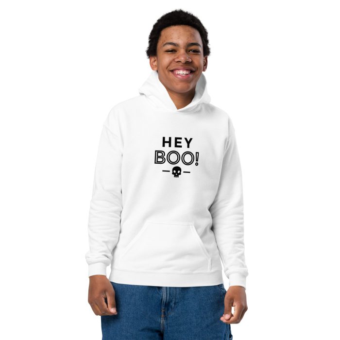 Hey Boo Youth heavy blend hoodie - Image 2
