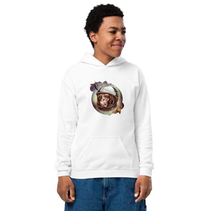 Space Chimp Youth heavy blend hoodie - Image 4
