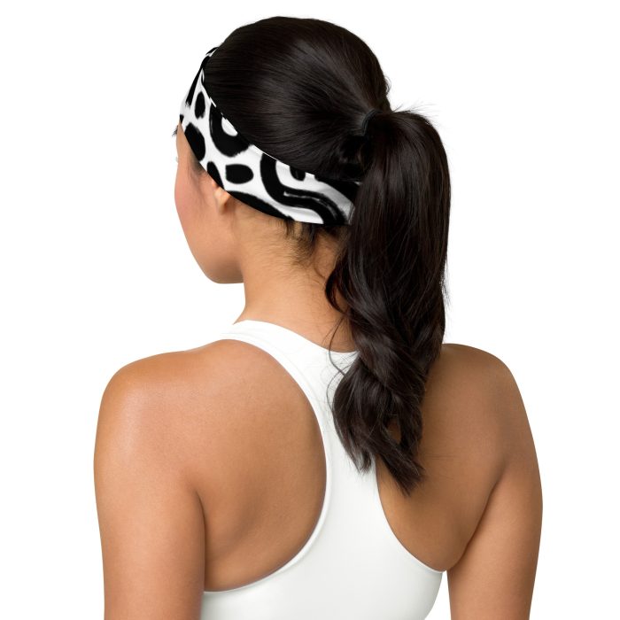 Black & White Design Headband - Image 2