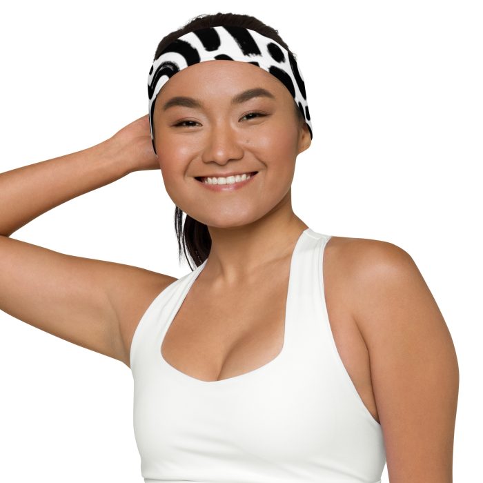 Black & White Design Headband - Image 3