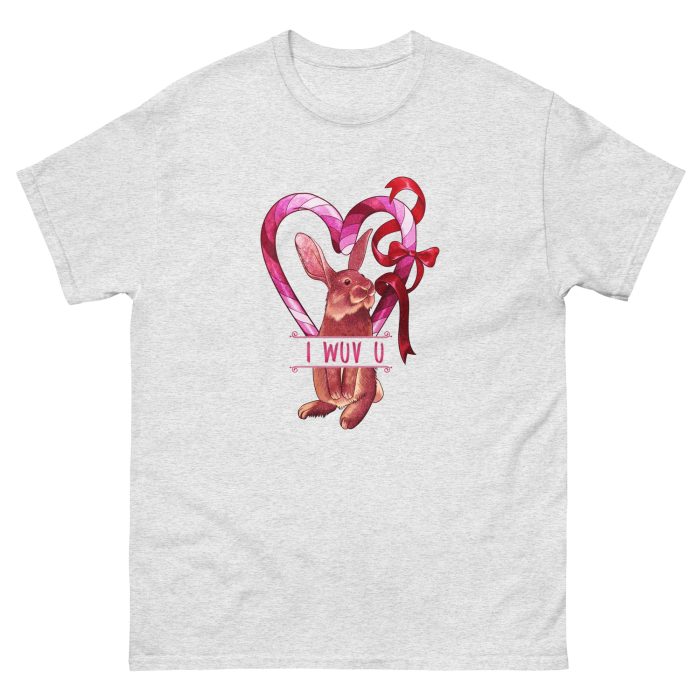I-Wuv-U-Rabbit Unisex T-Shirt - Image 23