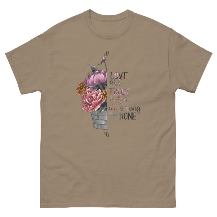 Love all Trust a Few Do Wrong to None Unisex T-Shirt - Image 14