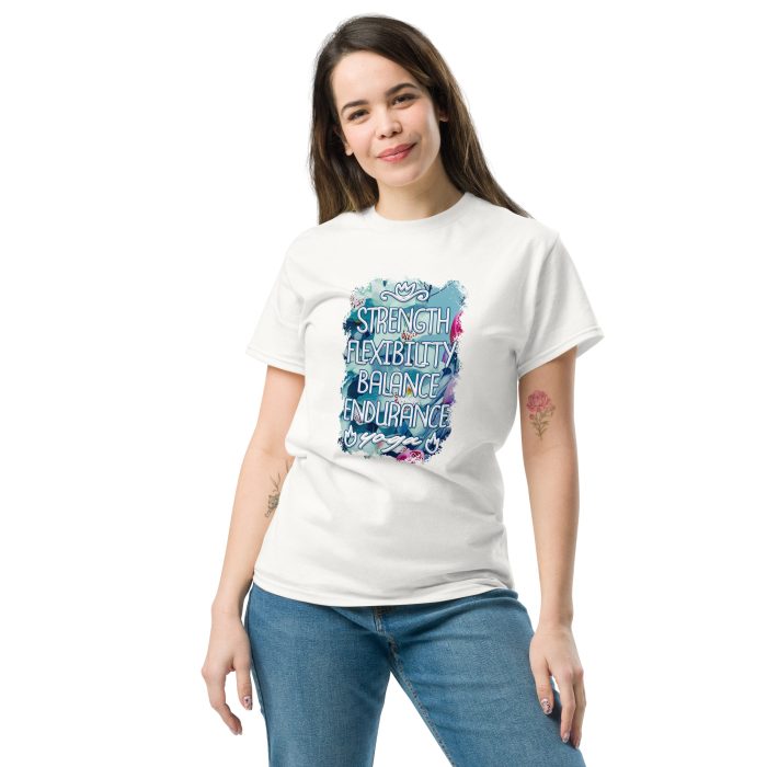 Strength, Flexibility, Balance, Endurance Yoga T-shirt - Image 7