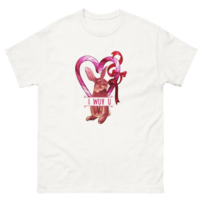 I-Wuv-U-Rabbit Unisex T-Shirt - Image 25